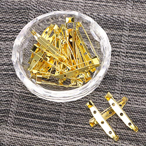 Shapenty 30PCS Locking Pins Backs Safety Clasp Brooch Badge Bar Je...
