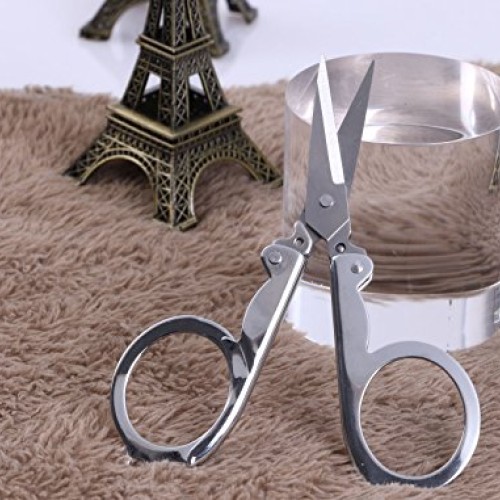 Shapenty Stainless Steel Folding Portable Travel Scissors Cutter F...