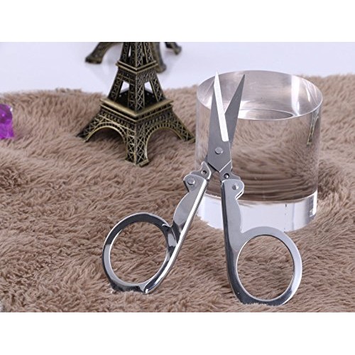 Shapenty Stainless Steel Folding Portable Travel Scissors Cutter F...