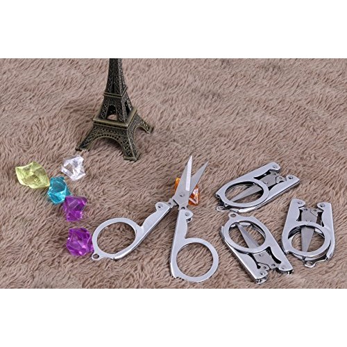 Shapenty Stainless Steel Folding Portable Travel Scissors Cutter F...