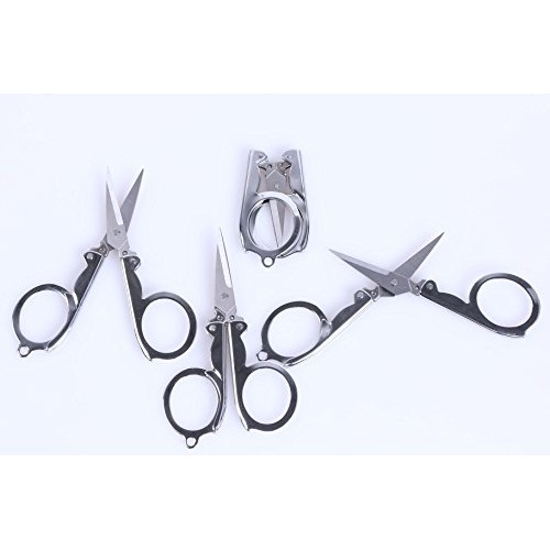 Shapenty Stainless Steel Folding Portable Travel Scissors Cutter F...