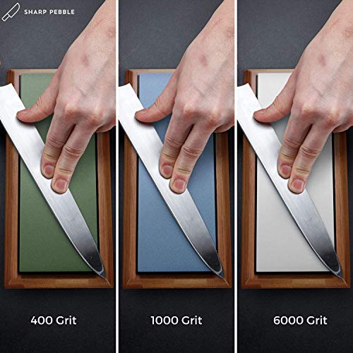 Sharp Pebble Extra Large Sharpening Stone Set - Whetstone Knife Sh...