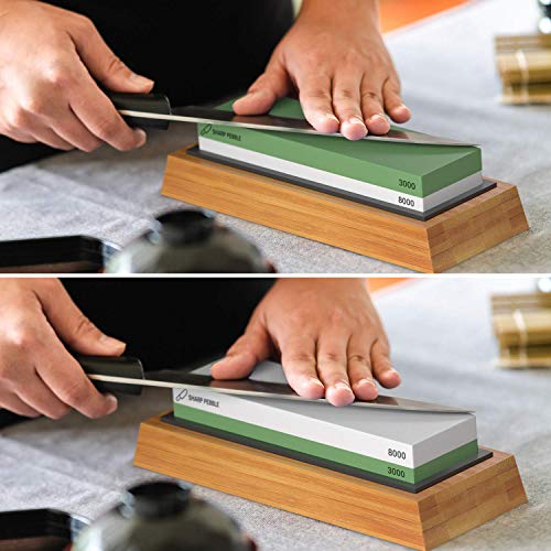 Sharp Pebble Premium Sharpening Stones 2 Side Grit 3000/8000 Whets...