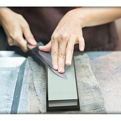 Sharp Pebble Premium Whetstone Sharpening Stone 2 Side Grit 400/10...