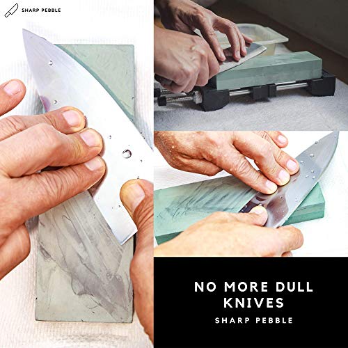 Sharp Pebble Premium Whetstone Sharpening Stone 2 Side Grit 400/10...