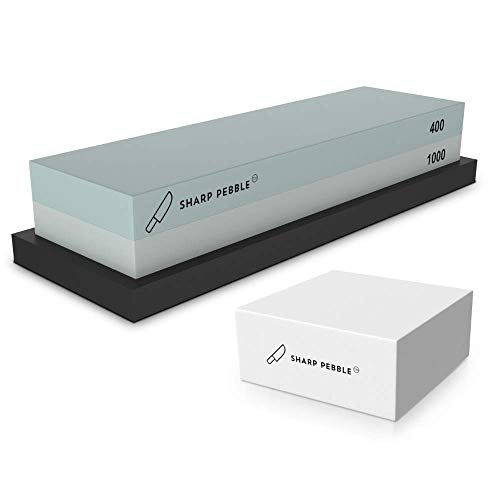 Sharp Pebble Premium Whetstone Sharpening Stone 2 Side Grit 400/10...