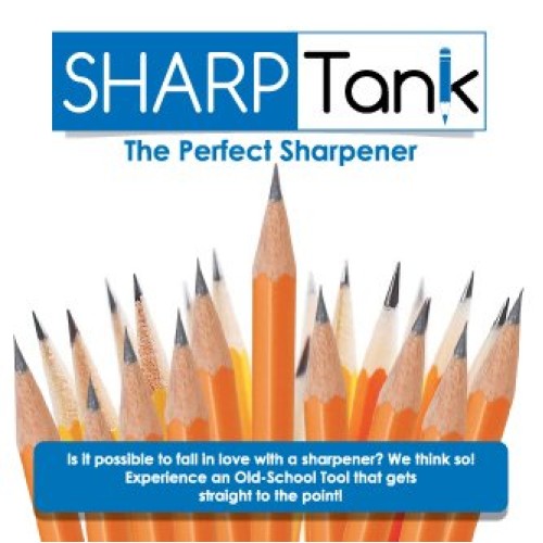 SharpTank - Portable Pencil Sharpener Metallic Rose - Compact & ...