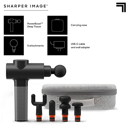 SHARPER IMAGE Powerboost Deep Tissue Percussion Massager Version 2...