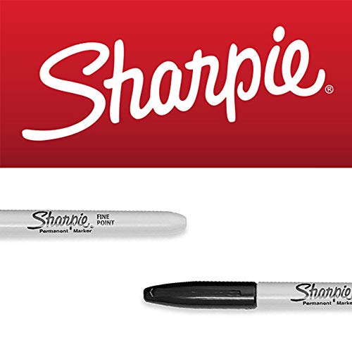 Permanent Marker Fine Point,Fine Point Black with Sharpie Permanen...