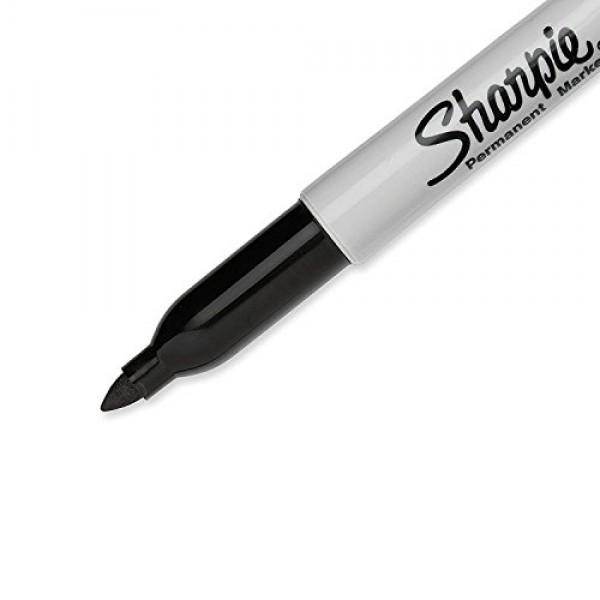 Sharpie 30162PP Fine Point Permanent Markers, Black, Permanent Ink...