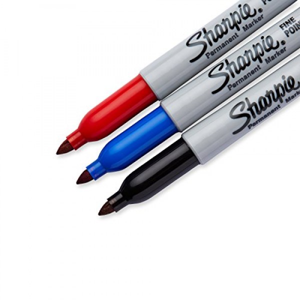 Sharpie 30173PP Permanent Markers, Fine Point, Assorted Colors, 1 ...