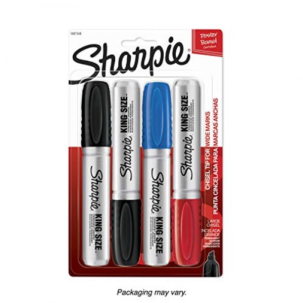 Sharpie Box of 12 Sharpie Pro King Size Chisel Tip Permanent Markers