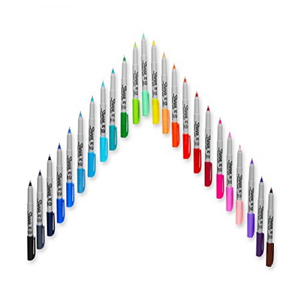 Sharpie Electro Pop Permanent Markers, Ultra Fine Point Markers, A...