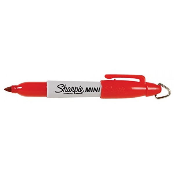 Sharpie Mini Permanent Markers, Fine Point, Assorted Colors, 4 Cou...