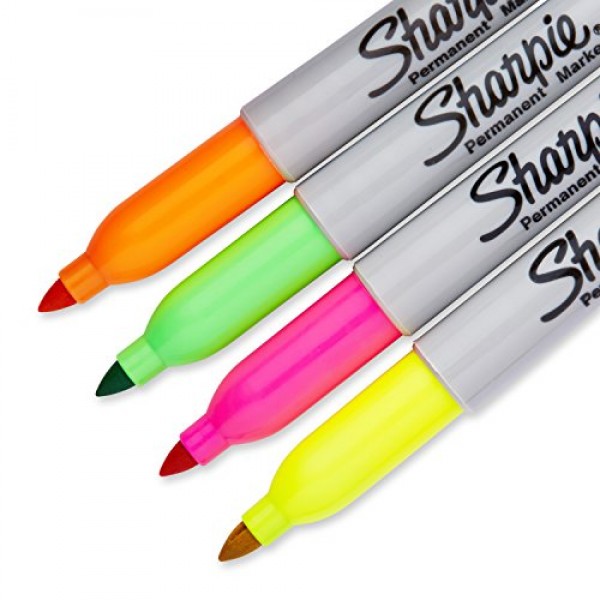 Sharpie Permanent Markers Combo Pack, Assorted Original & Neon Col...