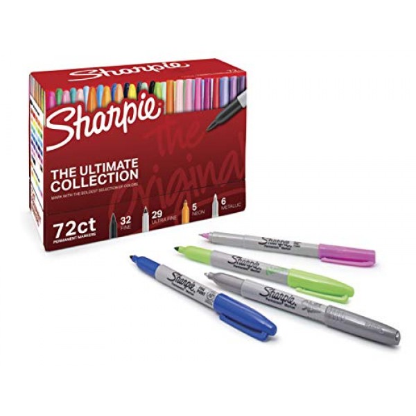 Sharpie Permanent Markers Ultimate Collection, Fine and Ultra Fine...