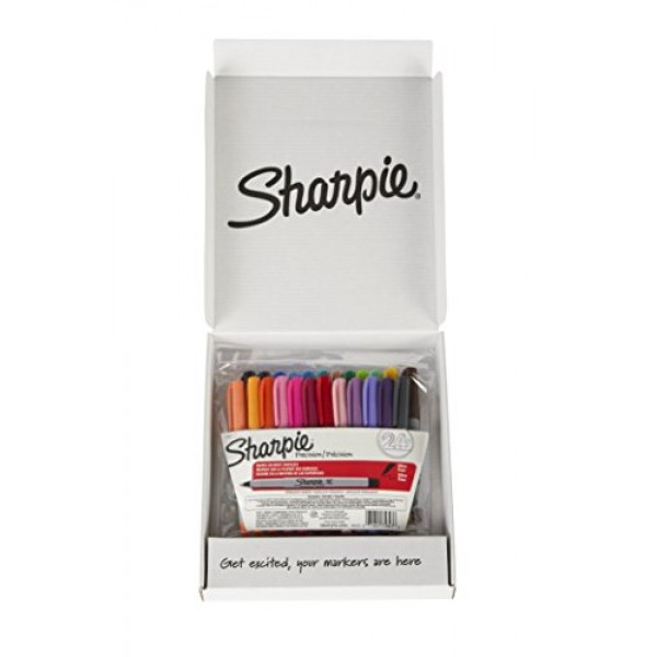 Sharpie Permanent Markers, Ultra Fine Point, Assorted Colors, 24-C...