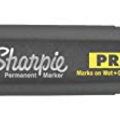 Sharpie Pro Permanent Marker, Medium, Chisel Tip, Black, 12-Count ...