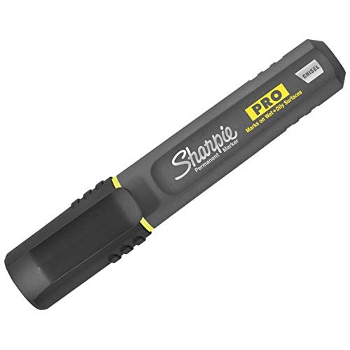 Sharpie Pro Permanent Marker, Medium, Chisel Tip, Black, 12-Count ...