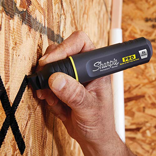 Sharpie Pro Permanent Marker, XL, Chisel Tip, Black Marker 2018347