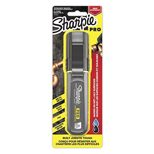 Sharpie Pro Permanent Marker, XL, Chisel Tip, Black Marker 2018347