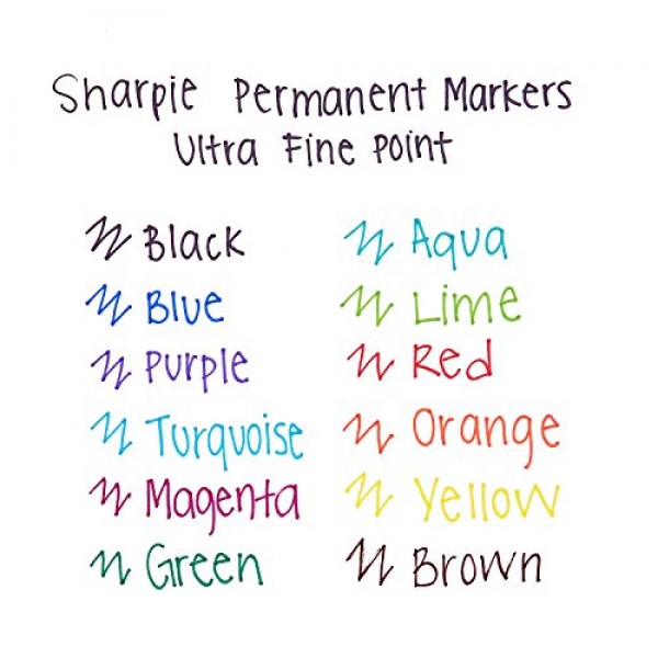 Sharpie Retractable Permanent Markers, Ultra Fine Point, Black, 2 ...
