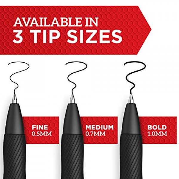 Sharpie S-Gel, Gel Pens, Medium Point 0.7mm, Black Ink Gel Pen, ...