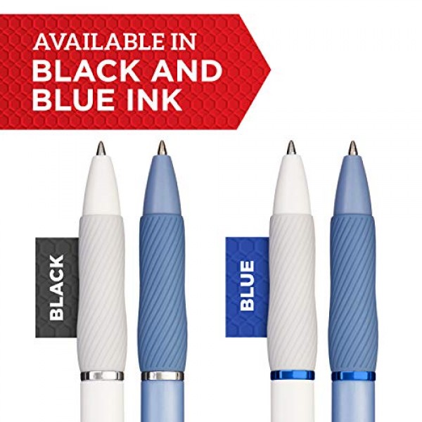 Sharpie S-Gel, Gel Pens, Medium Point 0.7mm, Frost Blue Body, Bl...
