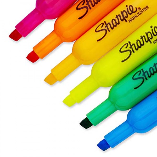 Sharpie Tank Highlighters Assorted Colors, Chisel Tip Highlighter ...