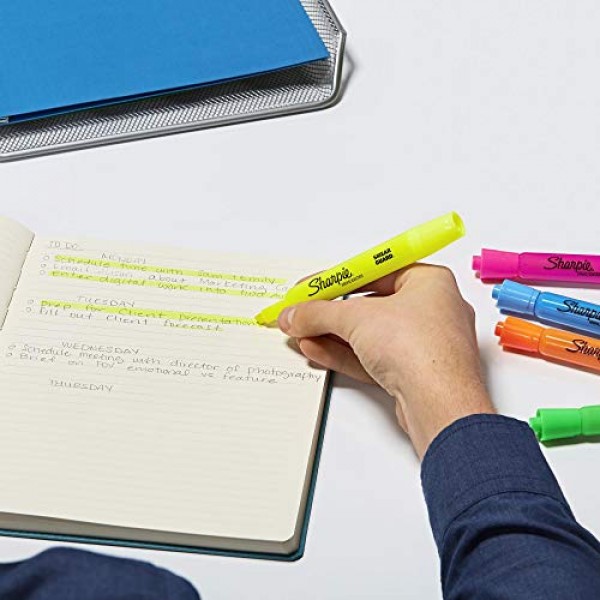 Sharpie Tank Highlighters Assorted Colors, Chisel Tip Highlighter ...