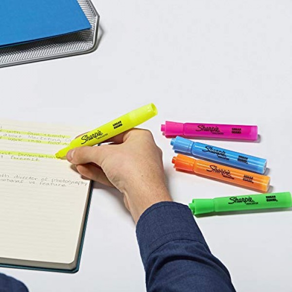 Sharpie Tank Highlighters Assorted Fluorescent Colors, Chisel Tip ...