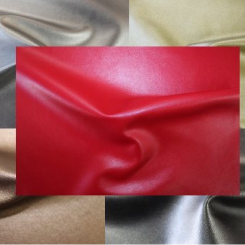 2-Way Stretch Black Faux Leather Fabric By The Yard