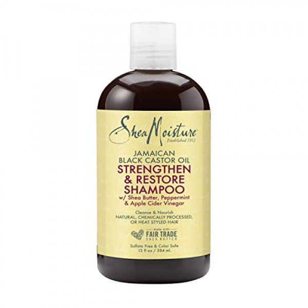 Sheamoisture Strengthen and Restore Shampoo for Damaged Hair 100% ...