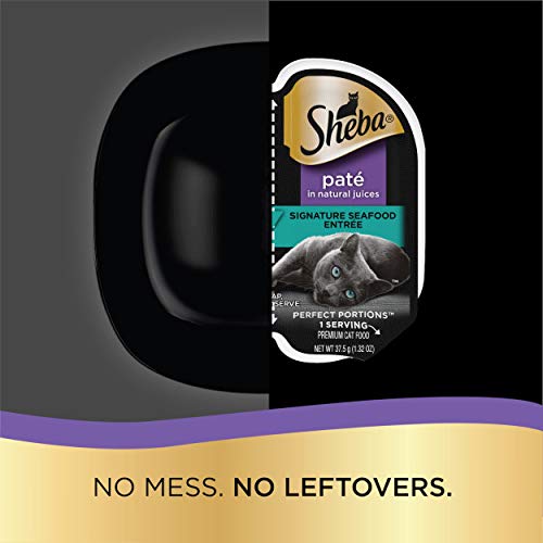 SHEBA PERFECT PORTIONS Paté Wet Cat Food Trays 24 Count, 48 Servi...