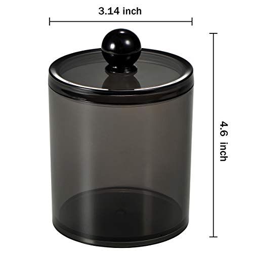 SheeChung 4 Pack Plastic Acrylic Bathroom Vanity Countertop Canist...