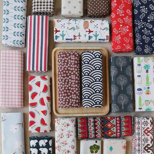 Sheicon Cotton Linen Blend DIY Fabric by The Yard 60 Wide Printe...