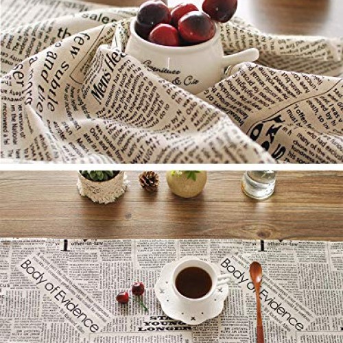 Sheicon Cotton Linen Fabric by The Yard 60 Wide Decorative Printe...