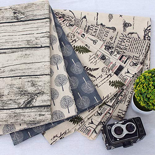Sheicon Floral Printed Cotton Fabric by The Yard DIY Material Deco...