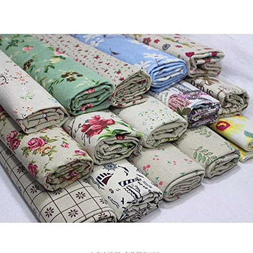 Sheicon Floral Printed Cotton Fabric by The Yard DIY Material Deco...