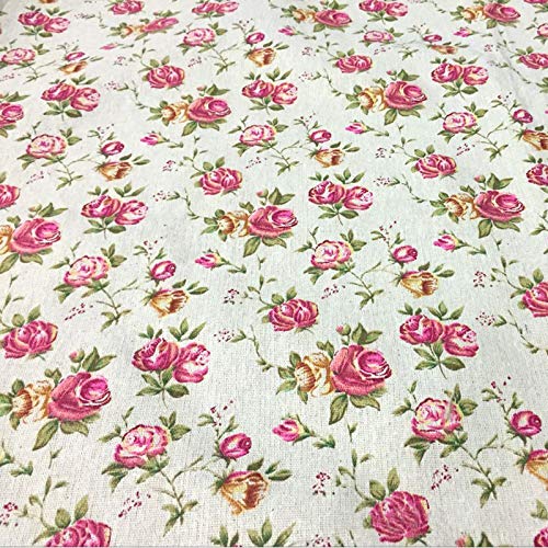 Sheicon Floral Printed Cotton Fabric by The Yard DIY Material Deco...