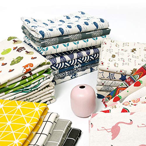 Sheicon Printed Floral Cotton Fabric by The Yard Linen Decorative ...