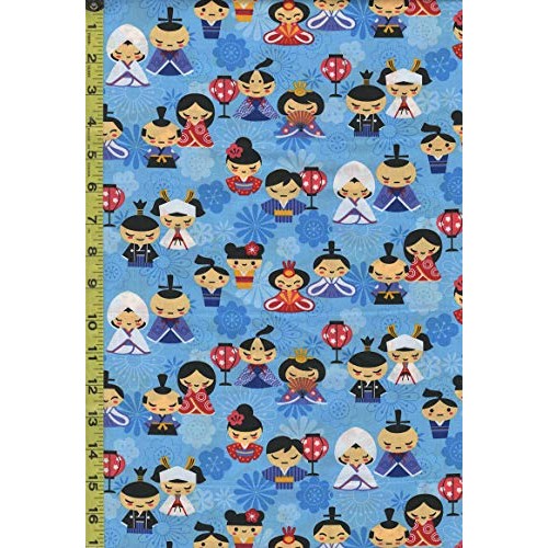 Asian Novelty - Hinamatsuri Kokeshi - MY-16-174 - Blue - by The Ha...