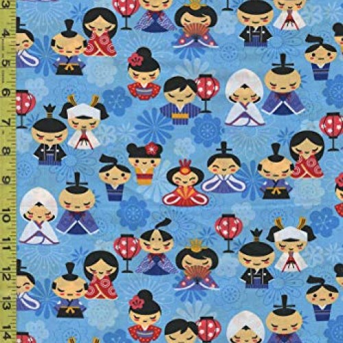 Asian Novelty - Hinamatsuri Kokeshi - MY-16-174 - Blue - by The Ha...
