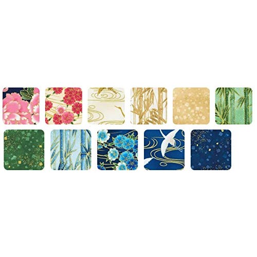 Japanese Asian Quilting Fabric - Imperial 16 - Charm Pack - 42-5 ...