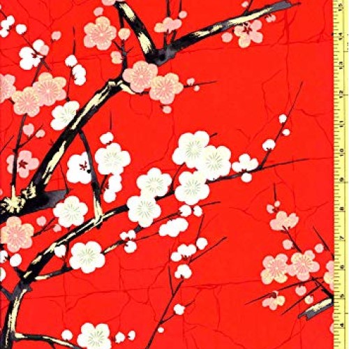 Japanese, Asian, Quilting, Sewing Fabric - Alexander Henry - Cherr...