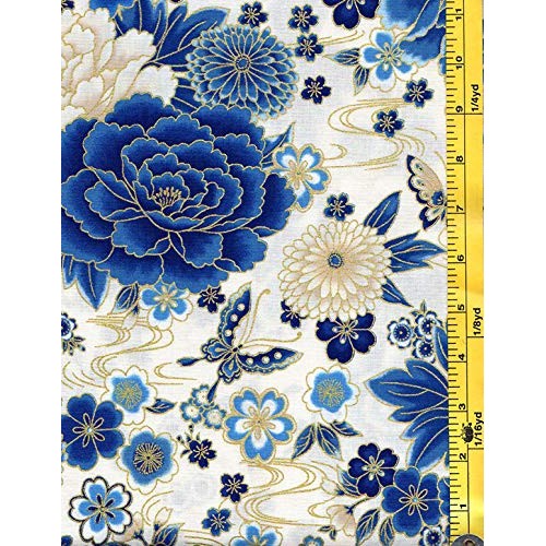 Japanese, Asian, Quilting, Sewing Fabric - Oriental Traditions - -...
