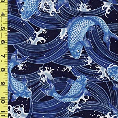 Japanese, Asian, Quilting, Sewing Fabric - Sevenberry Imperial Pal...