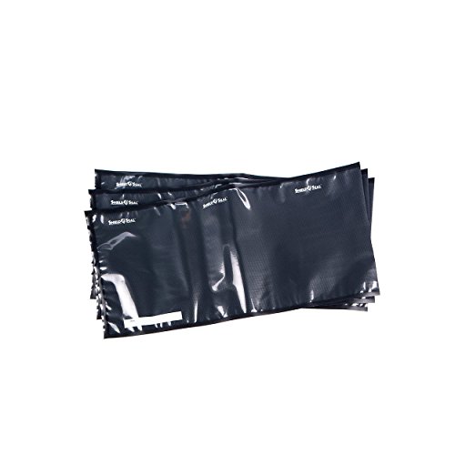 ShieldNSeal Vacuum Seal Bags Black and Clear, 11 x 24
