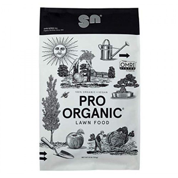 PRO Organic Lawn Fertilizer by Shin Nong, 100% Organic, OMRI Liste...