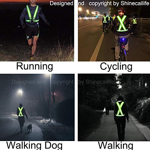 Shinecailife Adjustable Safety Reflective Vest,for Running,Constru...